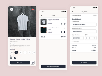 Fashion E-Commerce App - Checkout Page - Daily UI 002