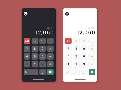Calculator - Daily UI 004 design graphic design ui ux