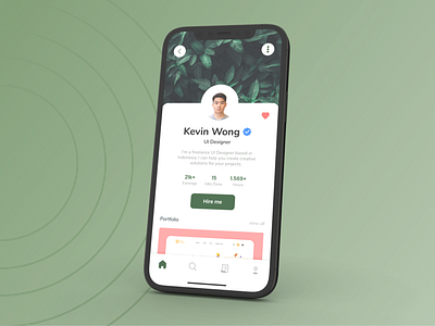 Profile Page - Daily UI 006 app design graphic design ui ux