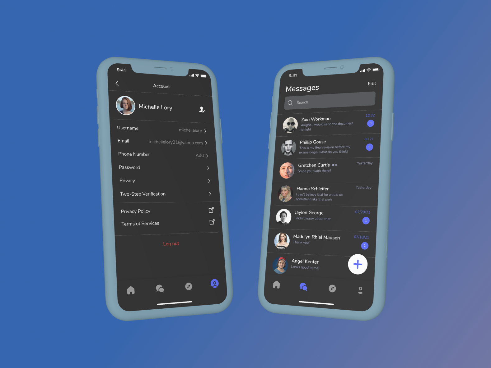 Settings Page (Chatting App) - Daily UI 007 by Evandito Rizky on Dribbble