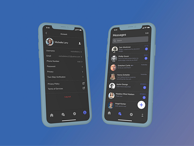 Settings Page (Chatting App) - Daily UI 007 app design graphic design ui ux