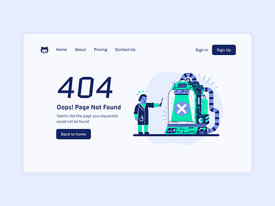 404 Error Page - Daily UI 008