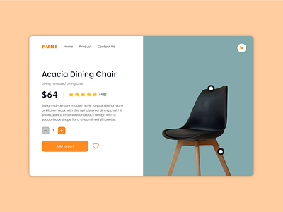 Furniture E-Commerce Page - Daily UI 012