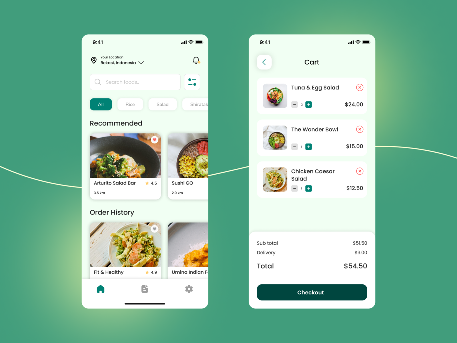 Vegan/Vegetarian Food Delivery App by Evandito Rizky on Dribbble