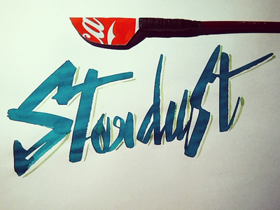 Stardust calligraphy colapen ink lettering ruling pen stardust