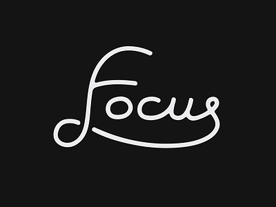 Focus Type focus lettering minimal minimalism type