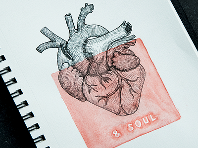 Heart & Soul heart illustration pen soul watercolor watercolour