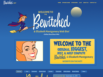 Bewitched.net Redesign bewitched figma landing page redesign ui design uiux user interface web design website witch