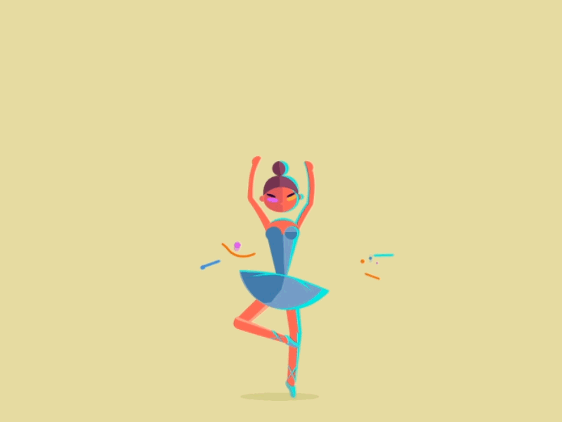Ballerina animation ballerina character animation fun happy vector