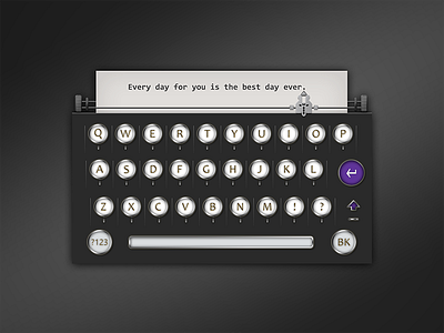 Keyboard Typewriter And Dialog Chat Preview A animation chat dialog ios keyboard retro typewriter ui ux