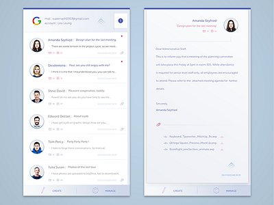 Mail Client App Concept app concept email mailbox ui ux