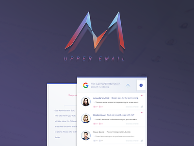 Upper Email APP app concept design email ios message motion ui ux