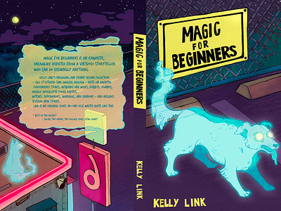 Magic For Beginners book cover book design cover illustration dog illustration photoshop publishing