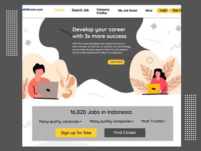 JobStreet web design