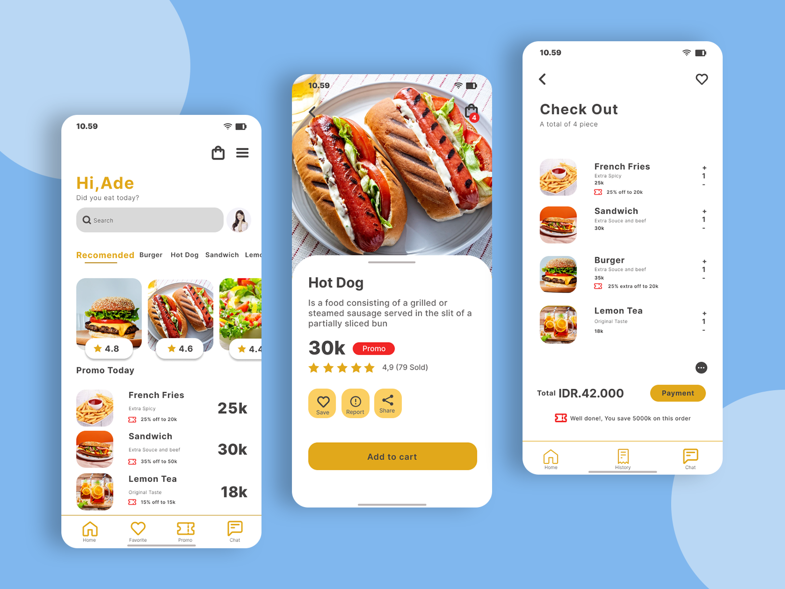 Food Order Mobile App by Purwanto on Dribbble