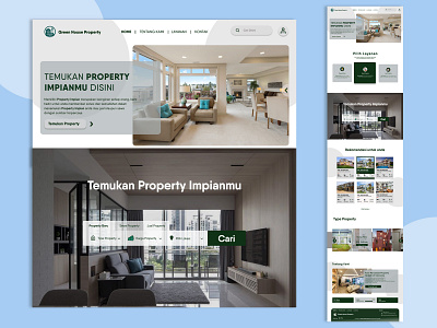 Green house property landing page 3d branding design graphic design typography ui ux vector