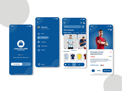 Jersey Store branding design graphic design mobile ui ux