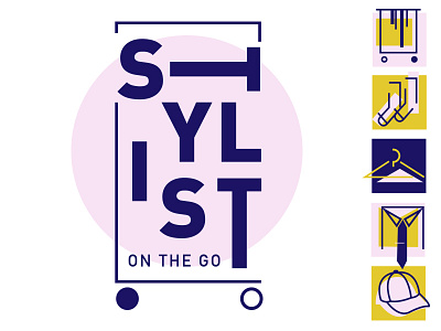 Stylist On The Go branding icons identity logo