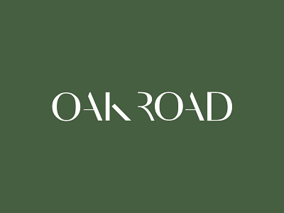 Oak Road Identity brand design graphic design identity logo typography