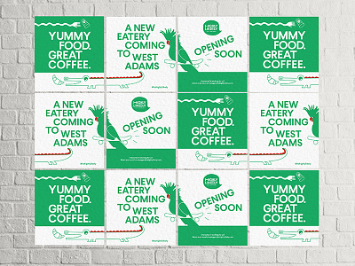 Highly Likely Wheatpaste Posters design green identity illustration logo poster restaurant wheatpaste wheatpaste poster
