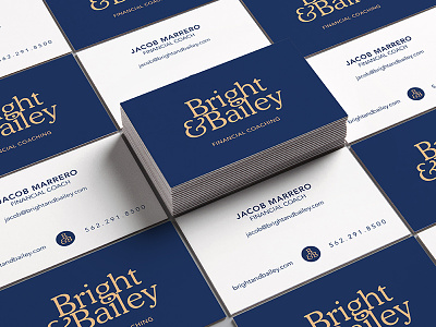 Bright & Bailey Business Cards brand branding business card design identity logo logo mark