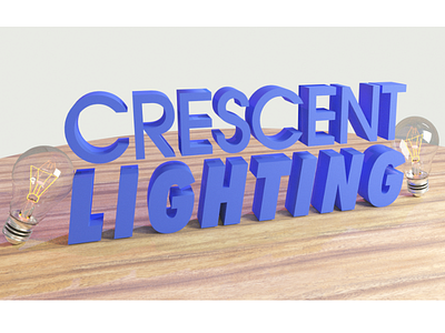 Crescent Lighting blender blender3d branding branding design logo