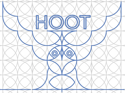 Hoot bird circle pattern graph hoot lines owl vector vector art