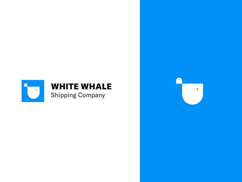 Shipping Transportation Company Logo Design. blue branding logo sea shiping shipping transportation whale