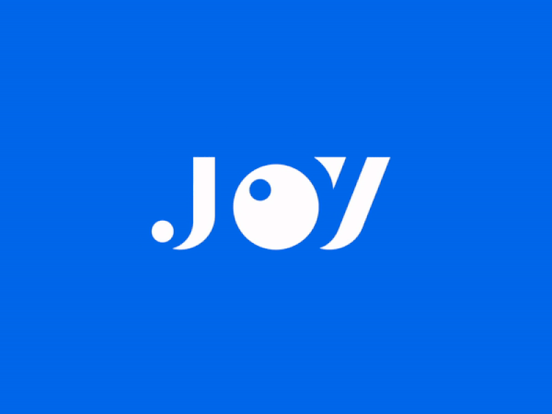 Joy App Logo. animation app applogo beauty blue branding gif icon logo motion