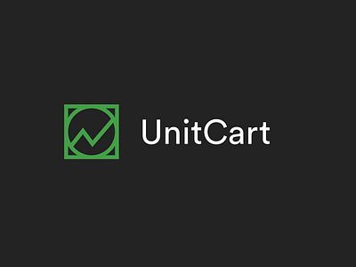 UnitCart Logo app cart clean ecommerce icon logo minimal shop store typography