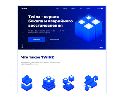 Twinz - Backup Service backup branding clean database minimal replication server transfer ui ux webdesign website