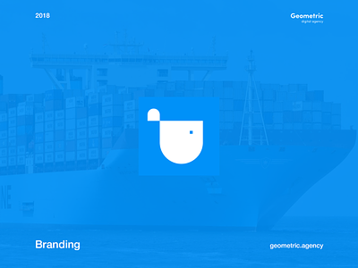 Shipping Transportation Company Logo Design branding cargo clean icon illustration logo marine maritime minimal sea ship shipping typography vector wale