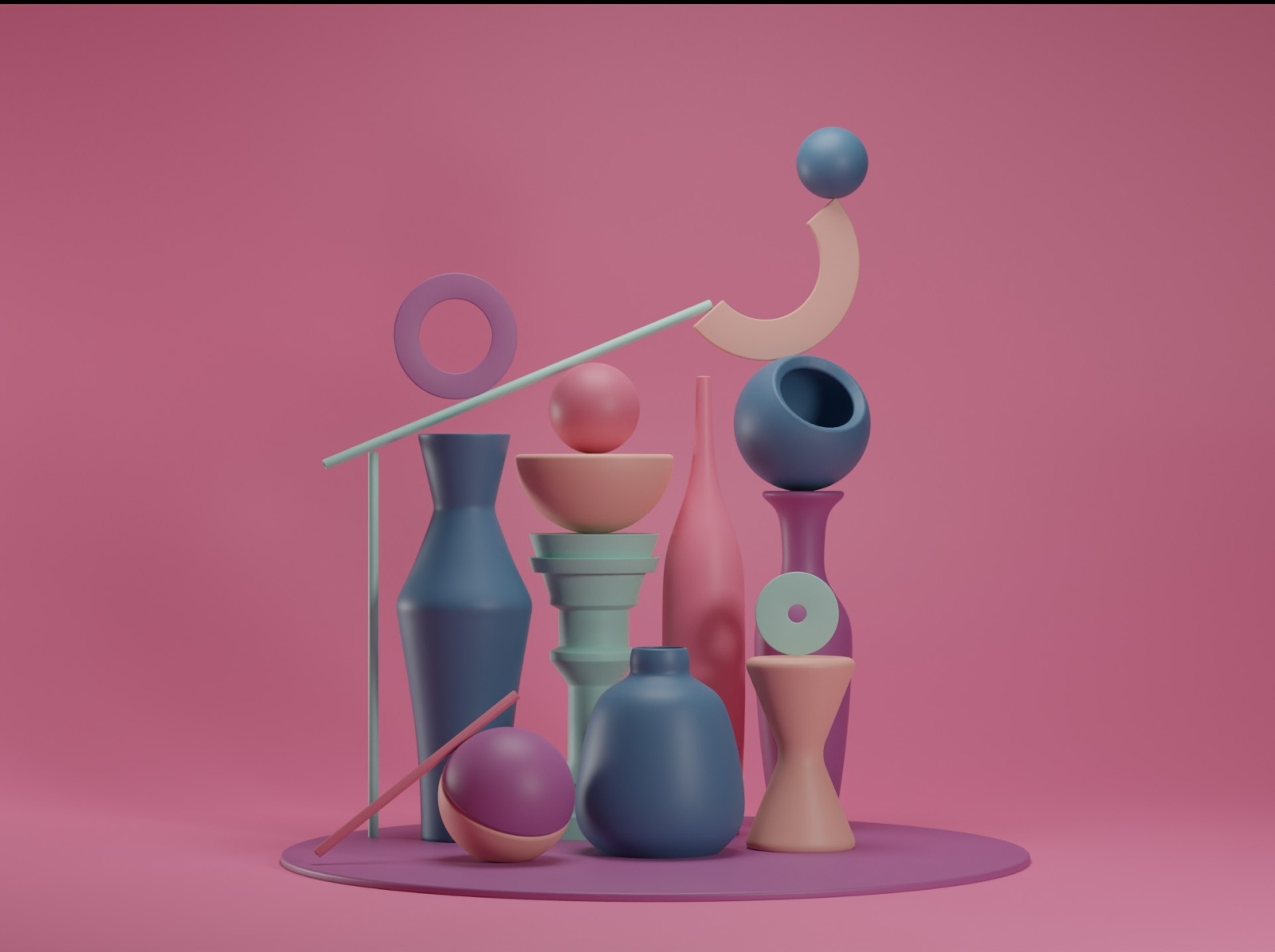 Abstract Objects by Arnos 3D on Dribbble