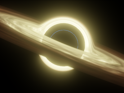 Gargantua from Interstellar(Black Hole) 3d black hole gargantua space