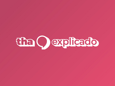 Thaexplicado branding chat explain explained graphic design language logo portuguese speech