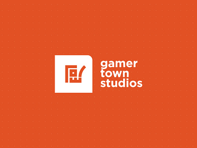 Gamer Town Studios branding construction design digital game studio gamer games graphic design logo studio town town studio