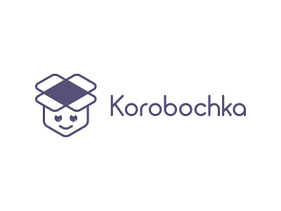 Korobochka — Mobile App Logo app application brand brand identity branding concept delivery delivery app interaction design interface logo logotyp mobile app research ui user experience user interface ux uxui web design