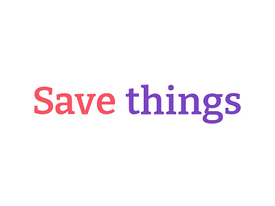 Save things — Mobile App Logo