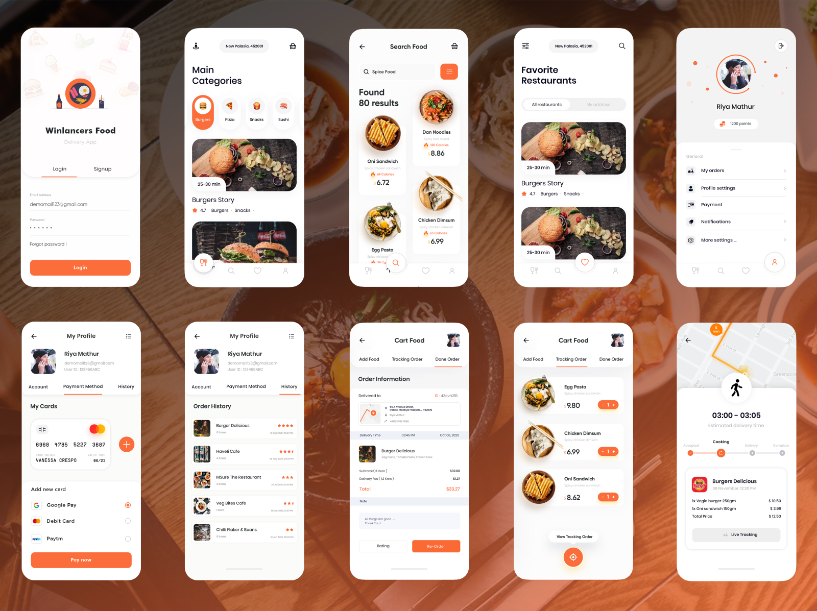 Food App Ui by Winlancers Technologies on Dribbble