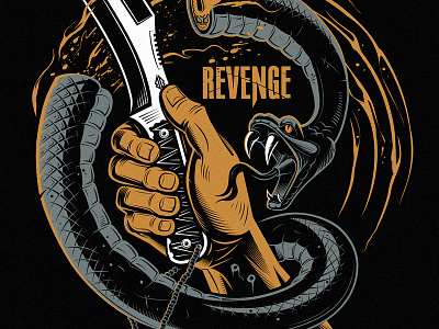 Помста / Revenge knife / final blade fight hand illustration knife knives revenge snake