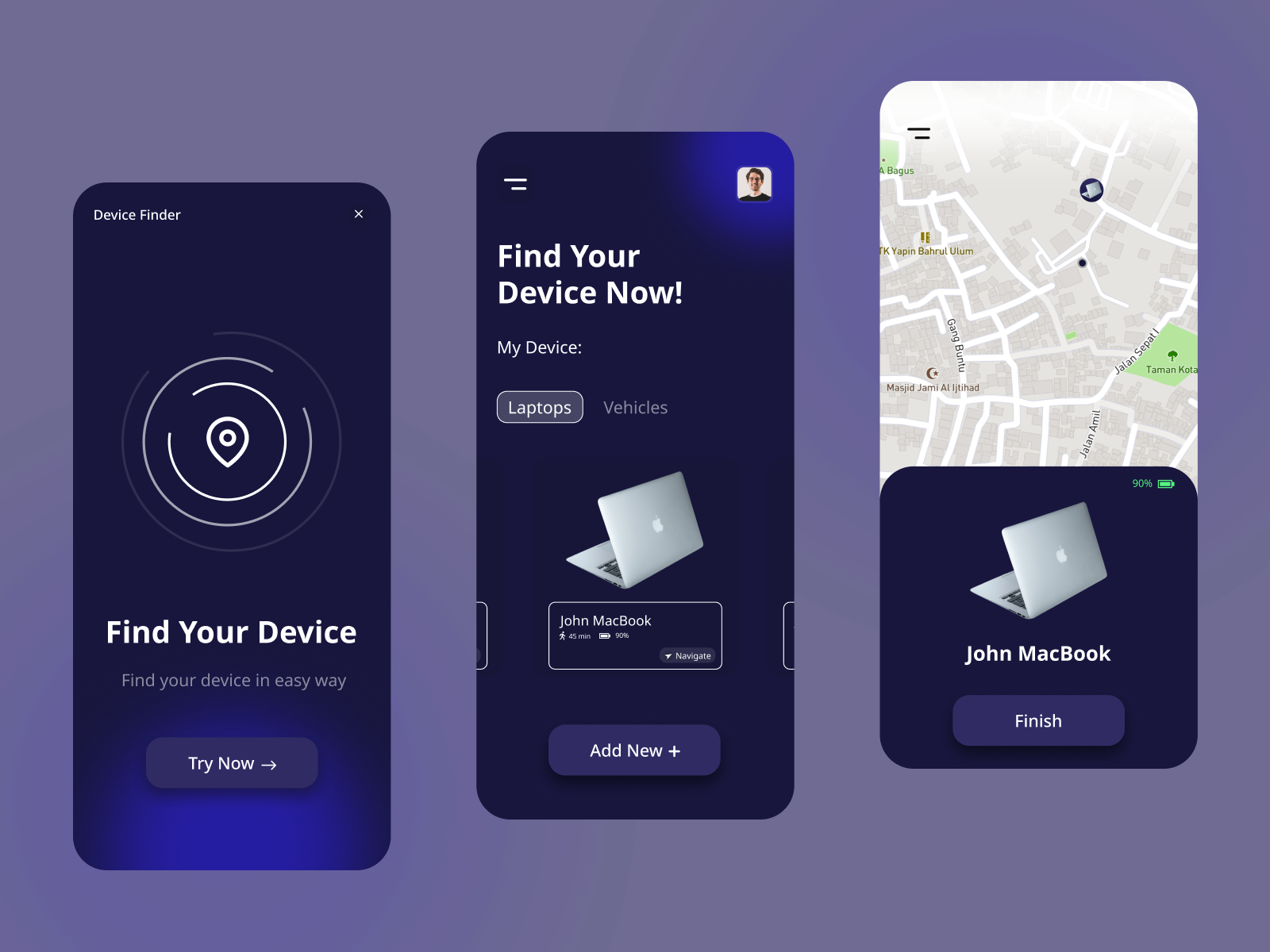 Device Locator App by Arthur Krisna on Dribbble