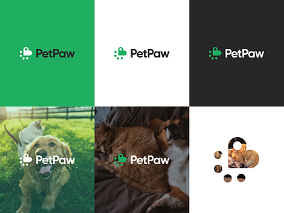 PetPaw - Use of logo animal animal logo app branding cat design dog icon logo paw pet pets ui