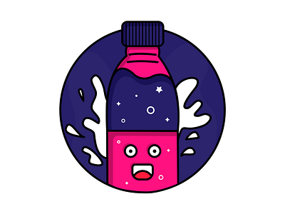 🥤 animation bottle coffee color flat fruit icon illustration smile water