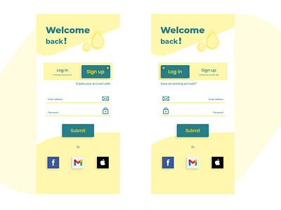 #Signup/Login page design