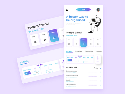 #To-do app design illustration ui ux vector