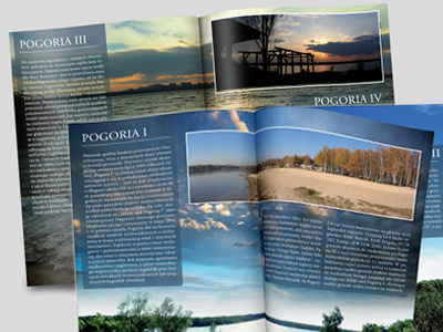 Pogoria lakes folder brochure design folder lake print