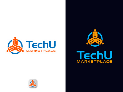TechU Logo brand identity logo branding business logo community logo creative logo grandient graphic design logo logo design minimal modern logo tech logo technology logo tranding logo