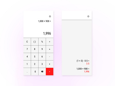 DAILY UI 004 - Calculator calculator calculator ui dailyui dailyui 004 dailyui004