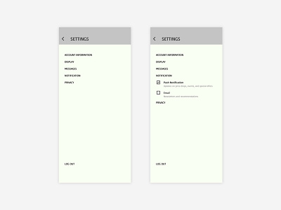 DAILY UI 007 - Settings