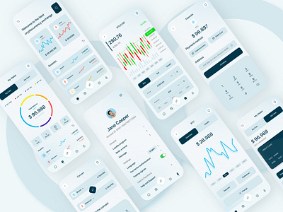 crypto mobile app design